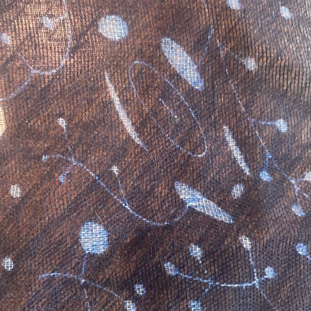 Sheer Blue and White Elephant Scarf 🧣 - Picture 10 of 14